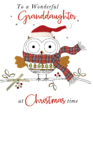Picture of WONDERFUL GRANDDAUGHTER CHRISTMAS CARD